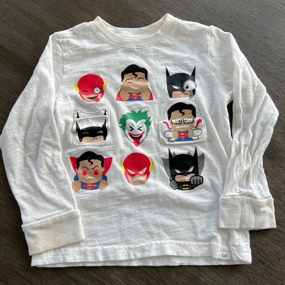 Boys 5T Super Hero Long-Sleeve Gap Tee